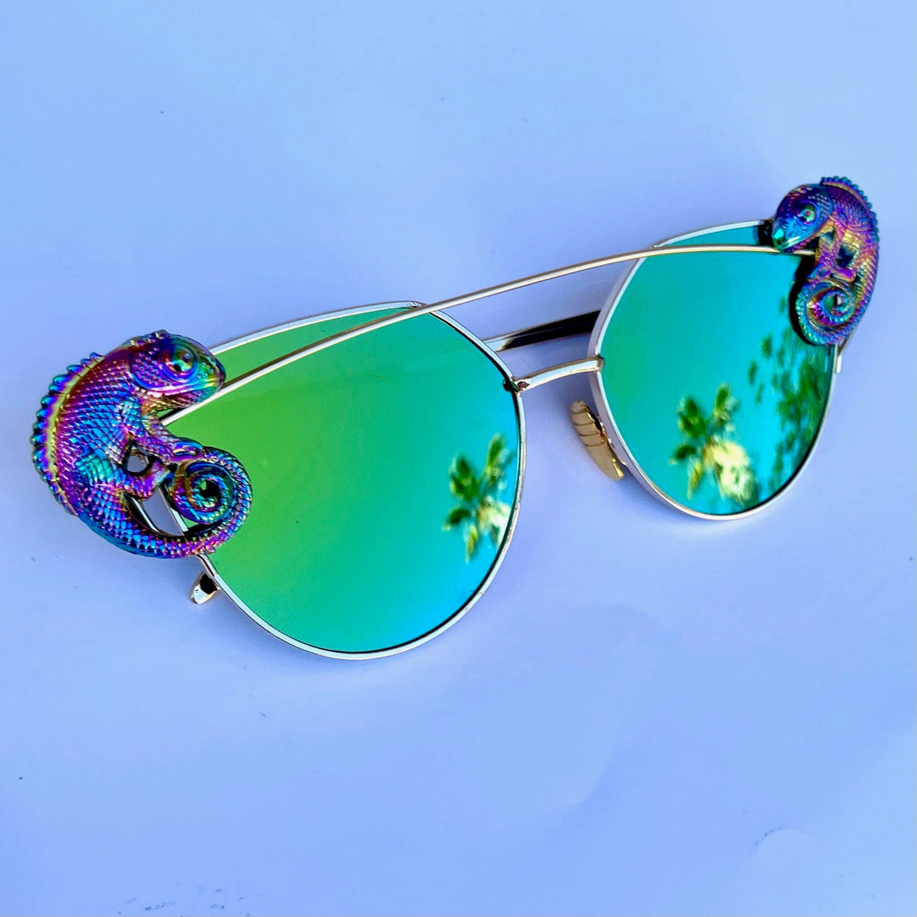 chameleon goggles Chameleon Sunglasses – Rave Fashion Goddess