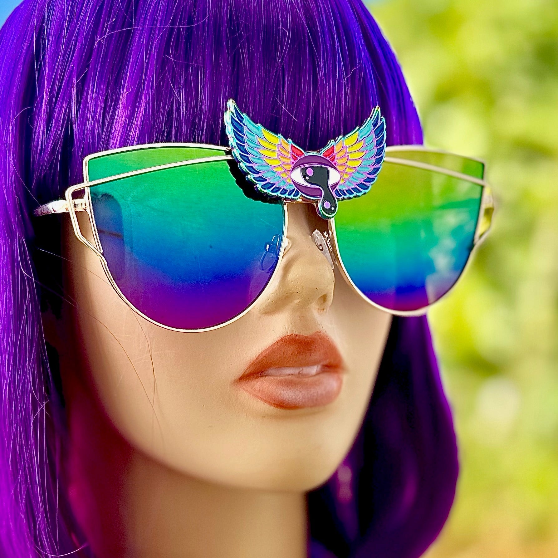 rainbow goggles Rainbow Sunglasses Same As Pictured / Pre-Order (Made to Order)