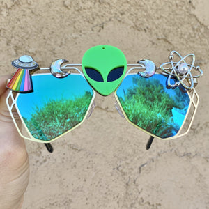 Alien Sunglasses-Rave Fashion Goddess