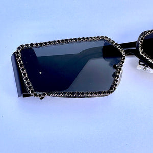 Black Sunglasses With Rhinestones