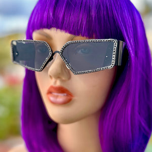 Black Sunglasses With Rhinestones