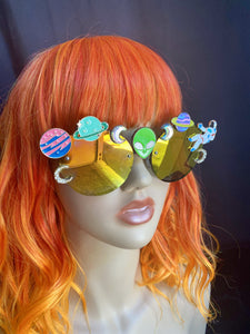 Space Sunglasses-Rave Fashion Goddess