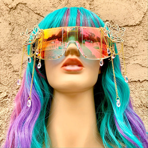 Glasses Rave Style Crystal Sunglasses