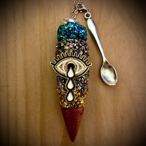 Evil Eye Spoon Pendant