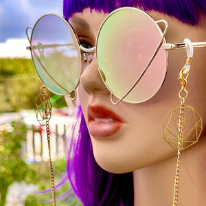 Geometric Sunglasses Chain