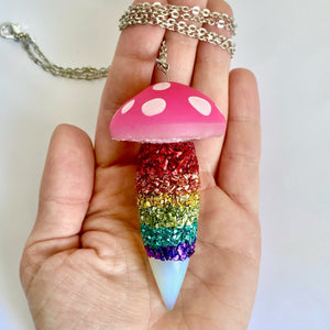Mushroom Pendant Necklace