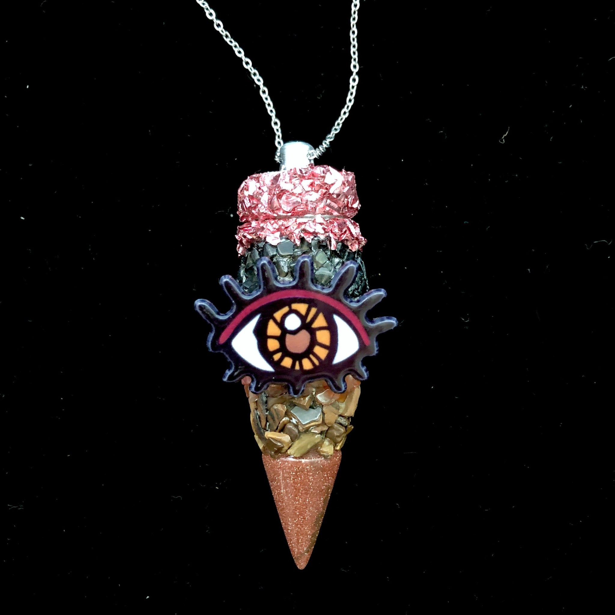 Rave Necklace Customized Pendant + Spoon Inside Lid