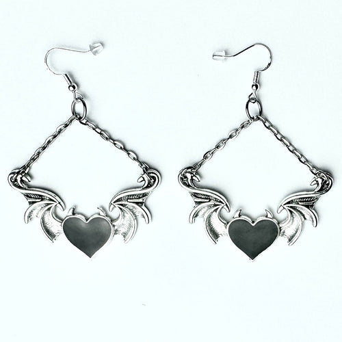 Heart Dangle Earrings