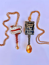 Mischief Managed Custom Tiny Festival Spoon Pendant Necklace