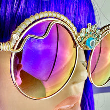 Purple Wire Wrapped Sunglasses