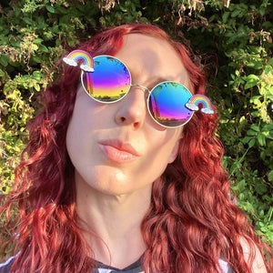Rainbow Sunglasses-Rave Fashion Goddess