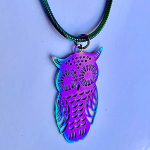Spoon Necklace - Green Blue and Purple – Rave Fashion Goddess