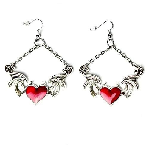 Red Heart Earrings