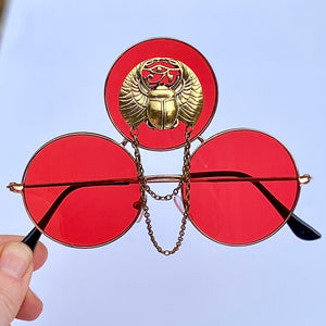 Red Round Sunglasses