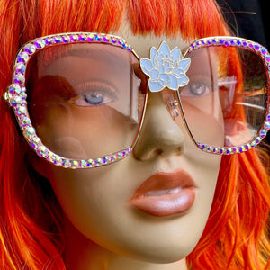 Rhinestone Sunglasses-Rave Fashion Goddess