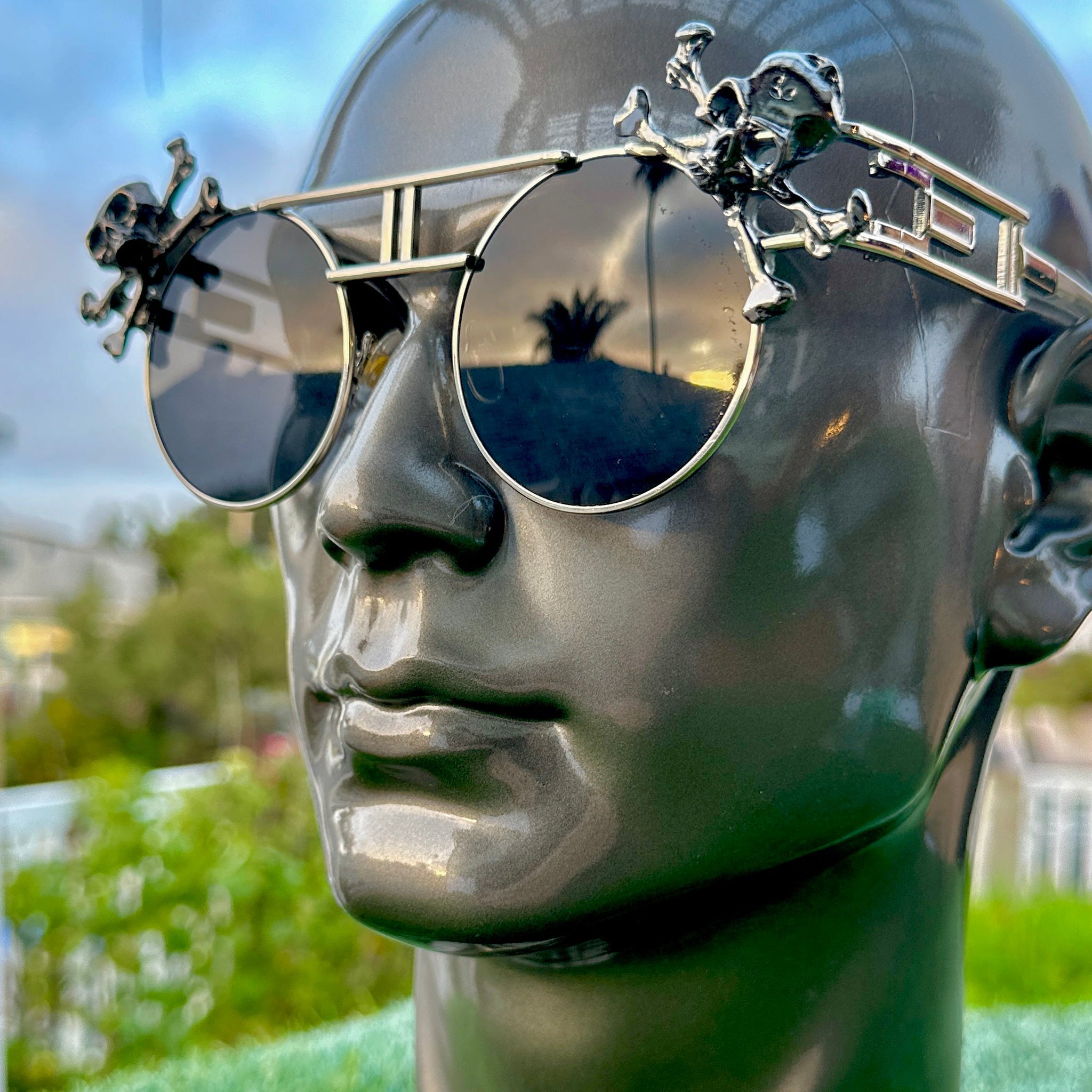 skull goggles Skull Sunglasses – Rave Fashion Goddess