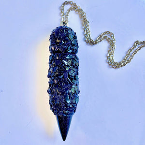 Stash Necklace Blue Sandstone