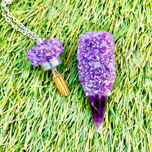 Stash Necklace With Spoon Amethyst Mix