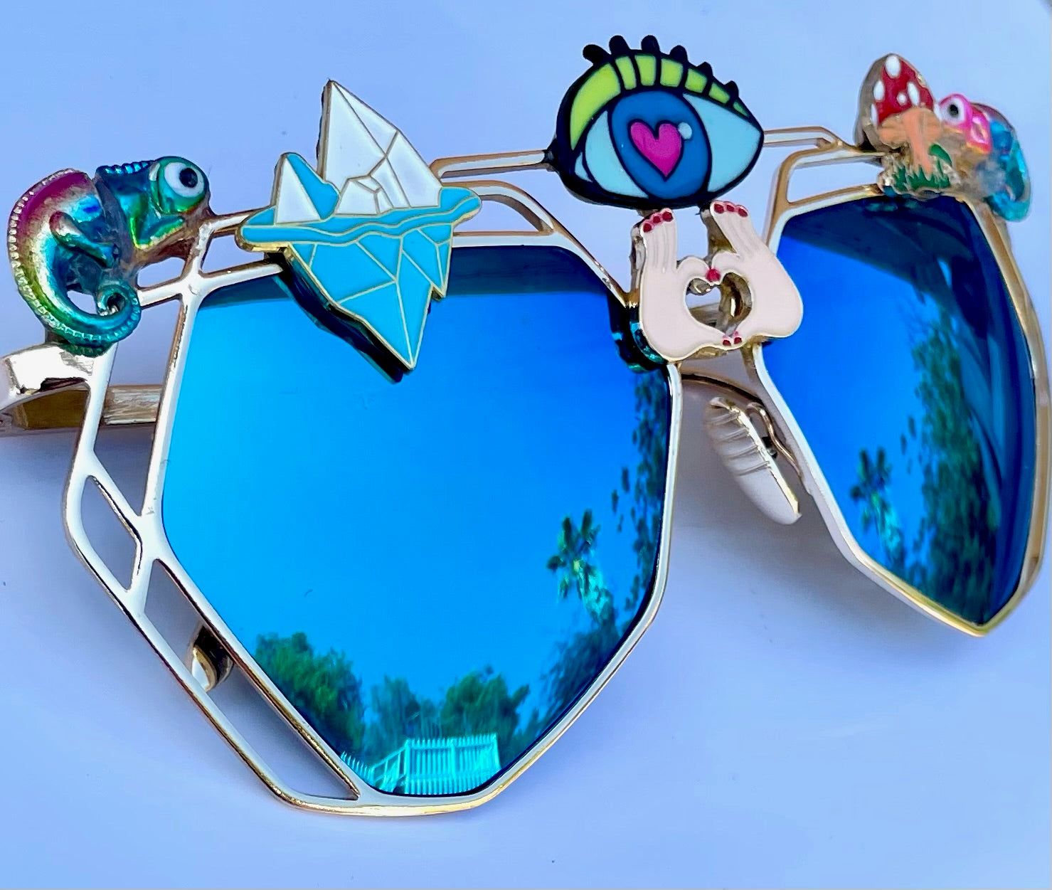 Third eye sunglasses rave festival psychedelic Sun Catcher Third Eye Sunglasses – Rave Fashion Goddess main image 4