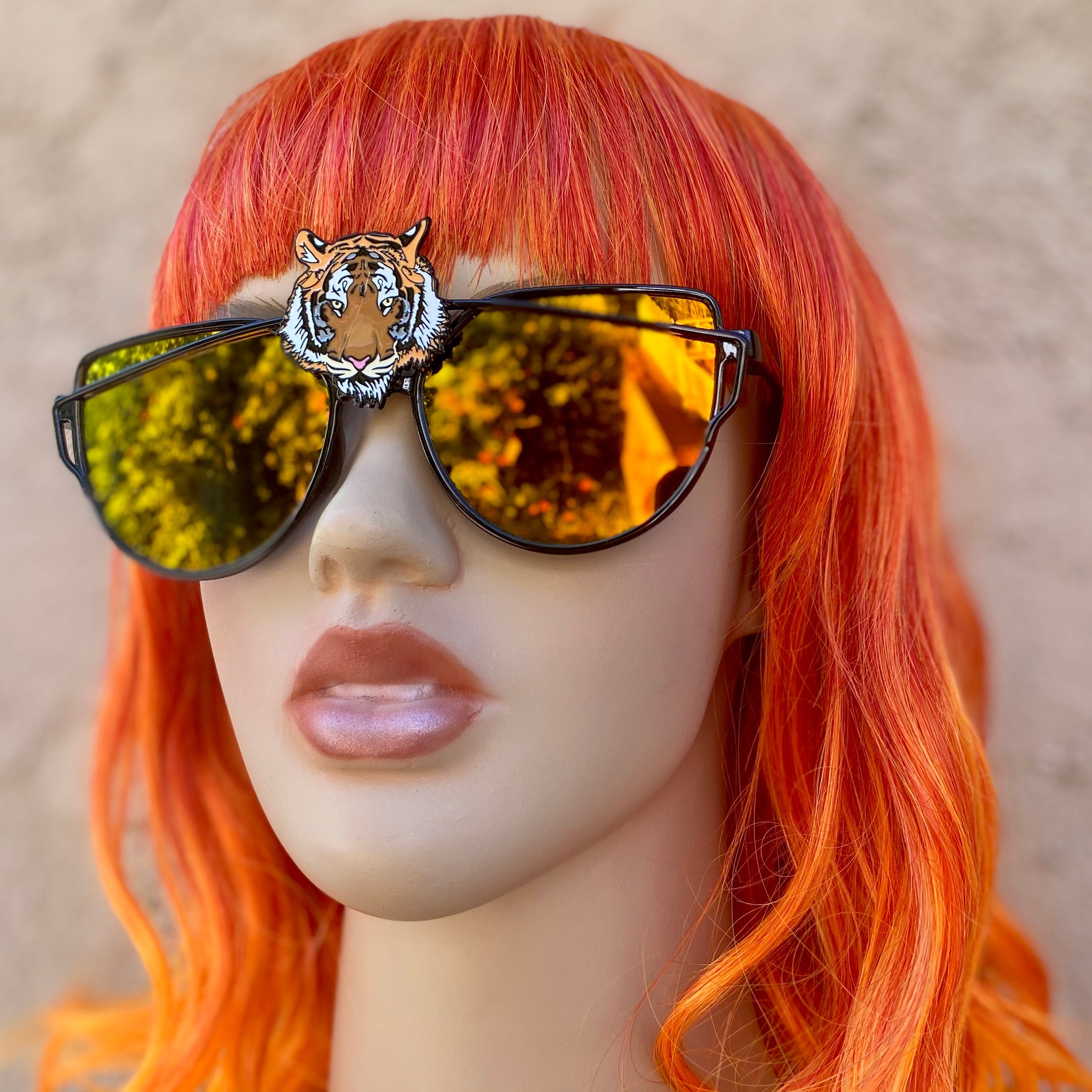 Tiger Glasses Orange Lens/Plastic Frame (Same As Shown)
