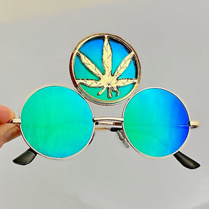 Weed Leaf Third Eye Sunglasses