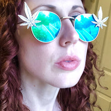 Weed Sunglasses-Rave Fashion Goddess