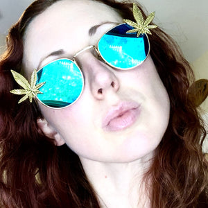 Weed Sunglasses-Rave Fashion Goddess