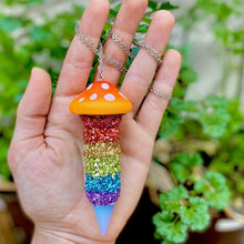 Glass Mushroom Necklace