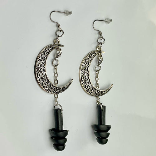 Witchy Moon Earplug Earrings