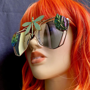 Dragonfly Sunglasses-Rave Fashion Goddess