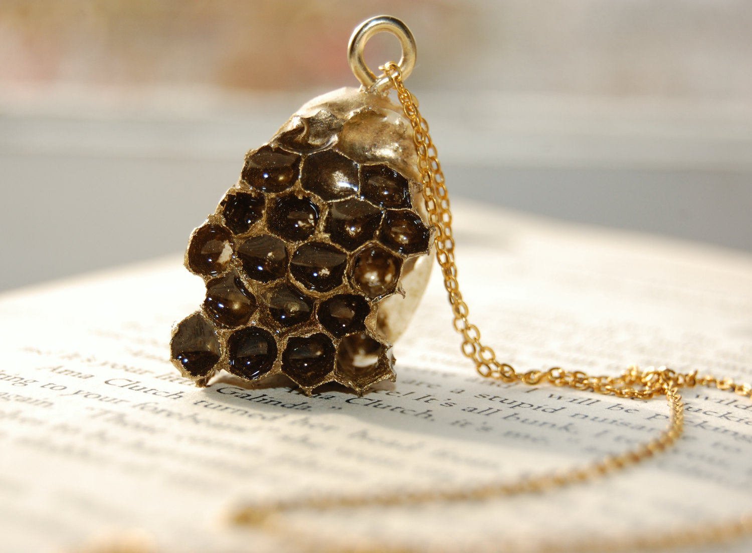Honeycomb necklace deals