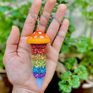 Mushroom Necklace-Rave Fashion Goddess