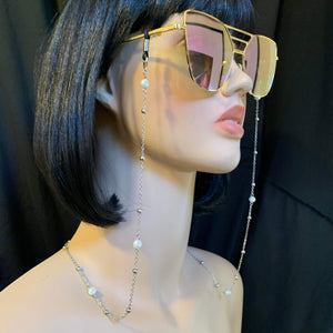 Pearl Sunglasses Chain-Rave Fashion Goddess