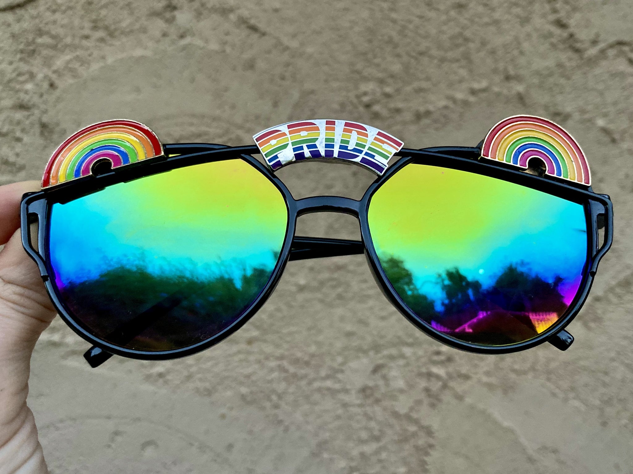 Glasses Rave Style Pride Sunglasses-Rave Fashion Goddess