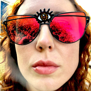 Psychedelic Sunglasses-Rave Fashion Goddess