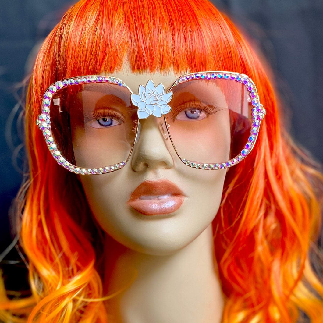 Rhinestone Sunglasses-Rave Fashion Goddess