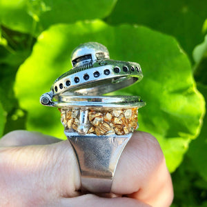 Ring With Hidden Compartment-Rave Fashion Goddess